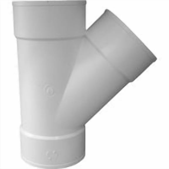 Ipex PVC Sewer and Drain Wye Fitting - Polished Plastic - 6 In