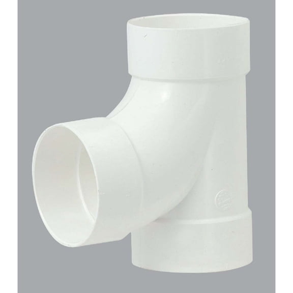 Ipex Sanitary Tee PVC - 4" - 1 Piece Residential Use, Standard Application