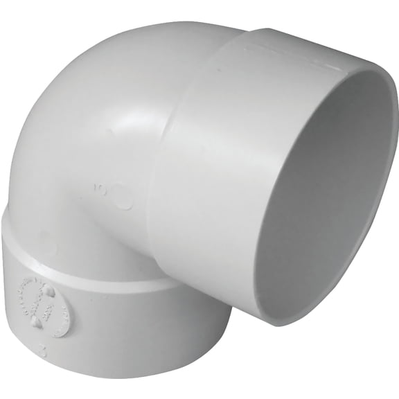 IPEX 3 In. SDR 35 90 Deg. PVC Sewer and Drain Short Turn Elbow (1/4 Bend)