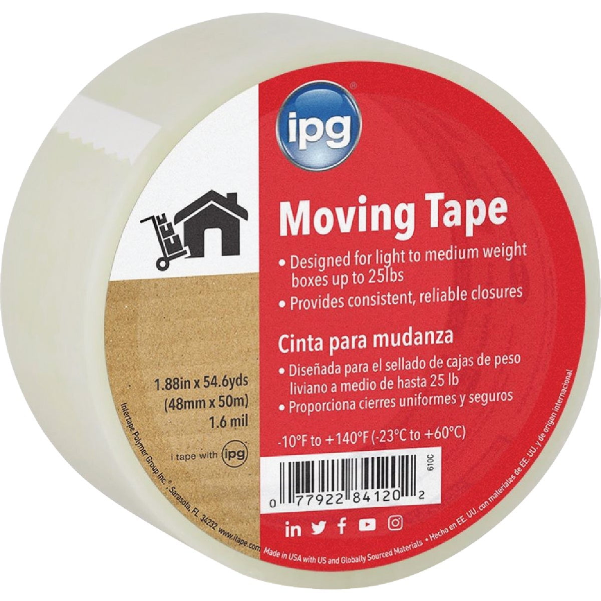 IPG 1.88 In. x 55 Yd. Economy Sealing Tape 610C