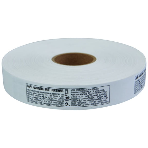 IPG 140 Light-Duty Paper Water Activated Tape, Printed Safe Handling Instructions, 1" x 375'