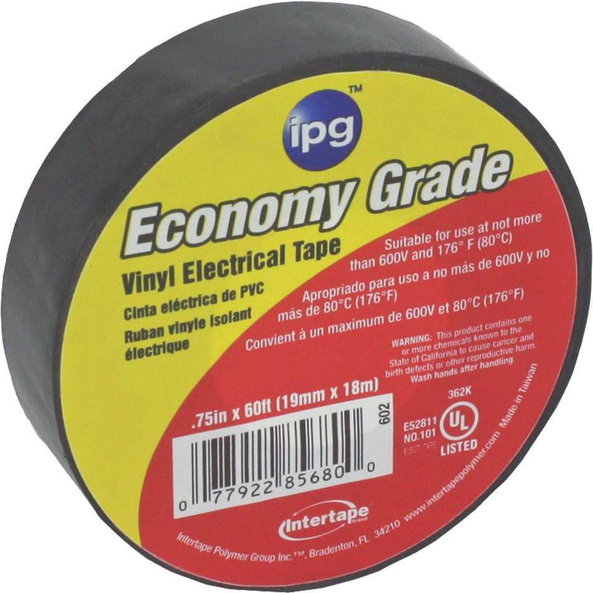 IPG 3/4 in. W x 60 ft. L Black Vinyl Electrical Tape