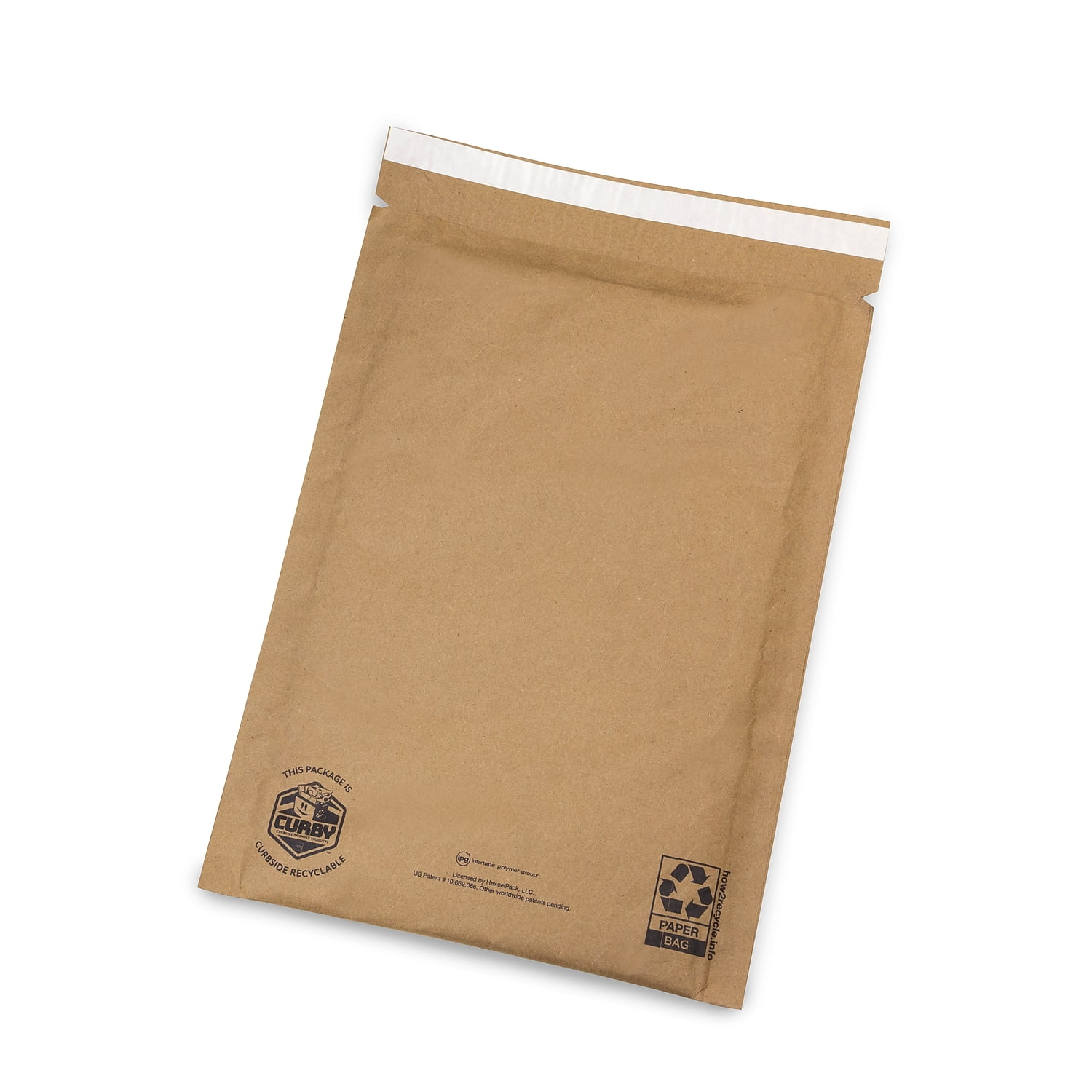 Curby Mailer Self-Sealing Recyclable Mailer, Paper Padding, Self-Adhesive, #5, 11.38 x 15.5, 30/Carton Curby Mailer Self-Sealing Recyclable Mailer, Paper Padding, Self-Adhesive, #5, 11.38 x 15.5, 30/Carton