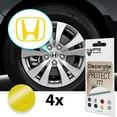 thumbnail image 1 of IPG Compatible with Accord Civic Element CRV CRZ JDM Center Cap Overlay Wheel Tire Decals Stickers (Logo: 2" / Center Cap:2.25") (4 Units) Personalize Your Vehicle (Gloss Yellow), 1 of 6