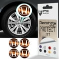 thumbnail image 1 of IPG Compatible with Civic Accord CRV VTEC Si Logo Center Cap Overlay Wheel Tire Decals Inner or Outer Stickers (Center Cap:2.25") (4 Units) (Outer Logo, Bronze), 1 of 6