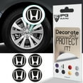 thumbnail image 1 of IPG Compatible with Civic Accord CRV VTEC Si Logo Center Cap Overlay Wheel Tire Decals Inner or Outer Stickers (Center Cap:2.25") (4 Units) (Outer Logo, Solid Black), 1 of 6