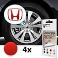 thumbnail image 1 of IPG Compatible with Crosstour Accord Element CRV CRZ Ridgeline Odyssey Pilot Logo Center Cap Overlay Wheel Tire Decals Stickers (Logo: 2.25" / Center Cap:2.75")(4 Units) (Red Pearl), 1 of 5