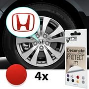IPG Compatible with Crosstour Accord Element CRV CRZ Ridgeline Odyssey Pilot Logo Center Cap Overlay Wheel Tire Decals Stickers Logo 2.25 / Center Cap2.754 Units Red Pearl