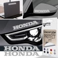 thumbnail image 1 of IPG Compatible with Honda Logo Letter 6" Vinyl Decal Sticker (2 Units) Carbon Fiber Cover Wrap Skin Do it Yourself Stickers Set Personalize Your Vehicle (Reflective Series White), 1 of 6