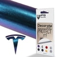 thumbnail image 1 of IPG Compatible with Model 3 Decal Sticker (9 Logo Set) Overlay Stickers Do it Yourself Stickers Set Personalize Your Vehicle (Chameleon - Purple to Navy Blue), 1 of 8