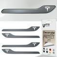 thumbnail image 1 of IPG Compatible for Model 3 / Model Y Door Handle Decal Sticker Wrap Kit (Set of 4) with Tesla Logo Personalize Your Tesla (Gloss Silver), 1 of 6