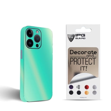 IPG Compatible With IPhone 14 Pro Max Decorative Carbon Fiber Vinyl Back Sides Full Protection Anti Scratch Skin Guard 3d Surface Easy Install Pink Pearl