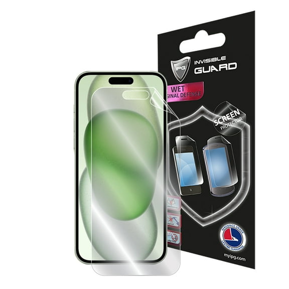 IPG Compatible with iPhone 15 PLUS SCREEN Protector Hydrogel Invisible Touch Screen Sensitive Ultra HD Clear Film Anti Scratch Skin Guard - Smooth/Self-Healing/Bubble -Free Screen
