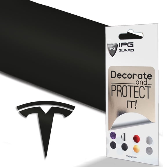 IPG Compatible with Model 3 Decal Sticker (9 Logo Set) Overlay Stickers Do it Yourself Stickers Set Personalize Your Vehicle (Gloss Black)