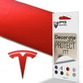 thumbnail image 1 of IPG Compatible with Model 3 Decal Sticker (9 Logo Set) Overlay Stickers Do it Yourself Stickers Set Personalize Your Vehicle (Pearl Red), 1 of 8