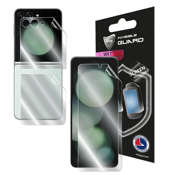 IPG For Samsung Galaxy Flip 5 FULL BODY (Internal - External Screen) Protector Invisible Touch Screen Sensitive Smooth / Self-Healing / Bubble -Free Screen & Back (Z Flip 5)