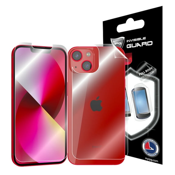 IPG For iPhone 13 FULL BODY Protector Invisible Touch Screen Sensitive Ultra HD Clear Film Anti Scratch Skin Guard - Smooth/Self-Healing/Bubble -Free Screen & Back