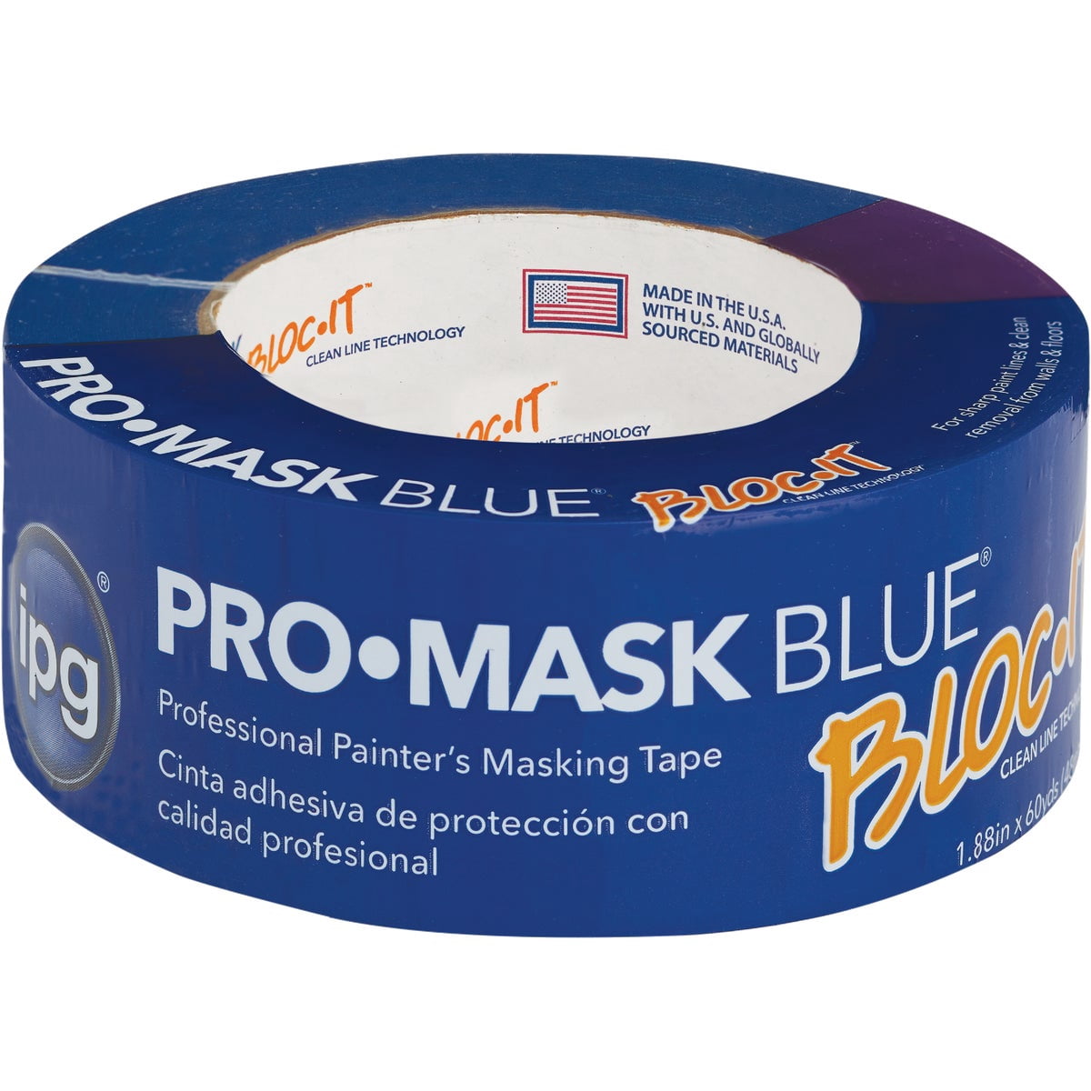 IPG Pro-Mask 1.88 in. W x 60 yd. L Blue Medium Strength Masking Tape 1 pk