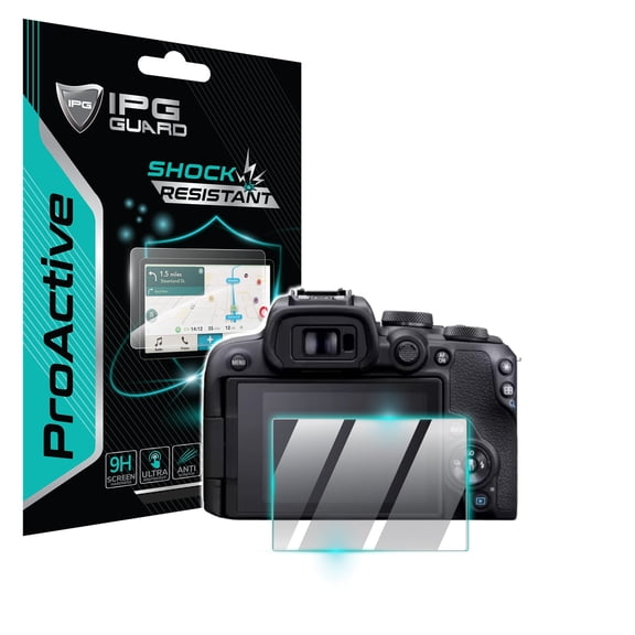 IPG ProActive for CANON Eos R10 Camera Display (2 Units) 9H Hardness Screen Protector Nano Ceramic Film Ultra Responsive High Clarity Smudge & Shock Proof
