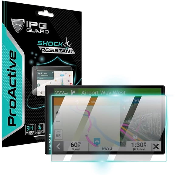 IPG ProActive for Garmin RV 795 7" RV GPS Navigator Display 9H Hardness Screen Protector Nano Ceramic Film Ultra Responsive High Clarity Anti Scratch Smudge & Shock Proof