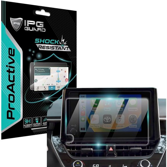 IPG ProActive Made for Toyota 2023-25 Corolla Hybrid - Corolla Cross Hybrid LE SE XLE - RAV4 LE XLE 8 Inch Navigation 9H Hardness Screen Protector Nano Ceramic Film