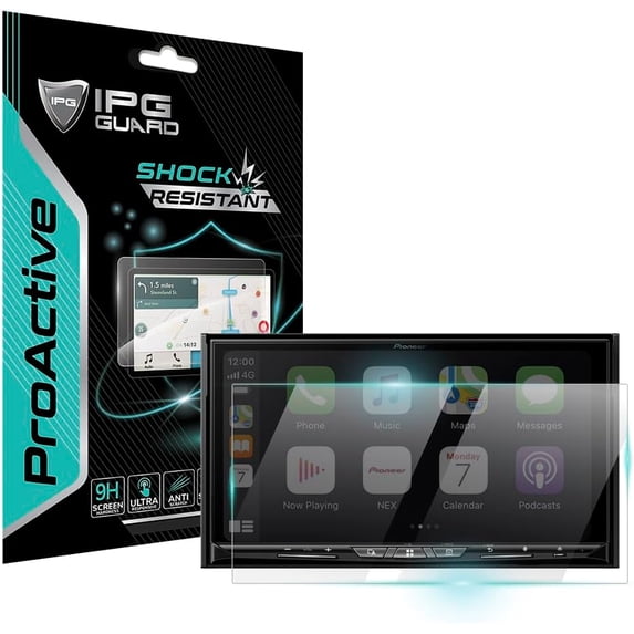 IPG ProActive for PIONEER AVIC-W8600NEX 7 Inch Display 9H Hardness Screen Protector Nano Ceramic Film Ultra Responsive High Clarity Anti Scratch Smudge Guard