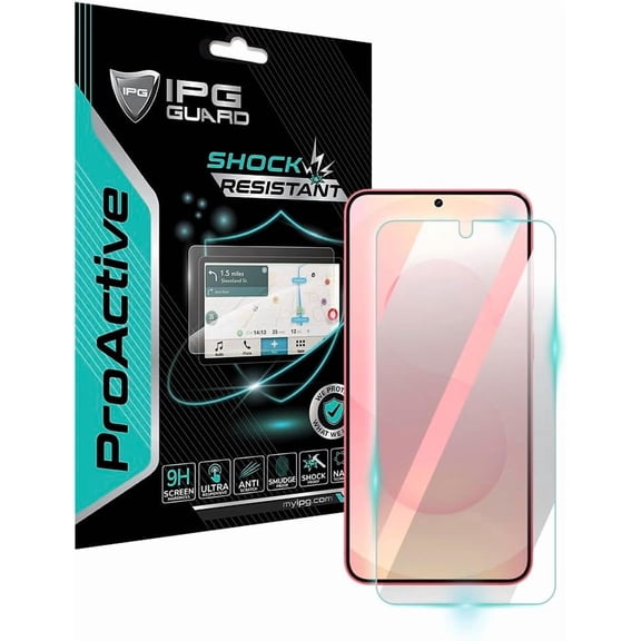 IPG ProActive for Samsung Galaxy S25 Plus - S24 Plus Display 9H Hardness Screen Protector Smooth Glass Touch Ultra Responsive High Clarity for S25/S24Plus