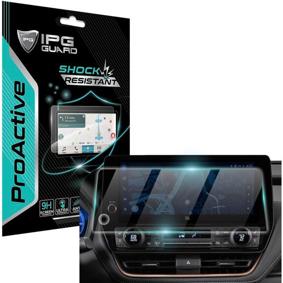 IPG ProActive for TOYOTA Grand Highlander XLE/Limited/Platinum 12.3" Display 9H Hardness Screen Protector Nano Ceramic Film Ultra Responsive High Clarity