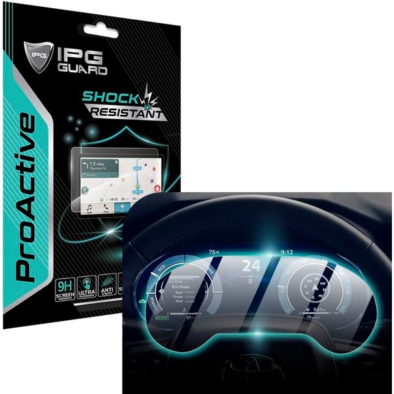 IPG ProActive for Toyota 2022-2024 Venza (XLE-Limited Nightshade Edition) 12.3" Dashboard Display 9H Hardness Screen Protector Nano Ceramic Film Ultra Responsive