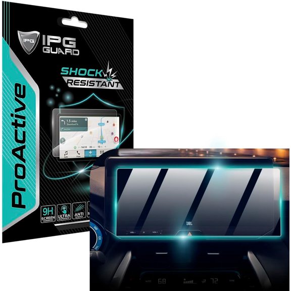 IPG ProActive for Toyota 2022-2024 Venza (XLE-Limited Nightshade Edition) 12.3" Navigation 9H Hardness Screen Protector Nano Ceramic Film Ultra Responsive High Clarity