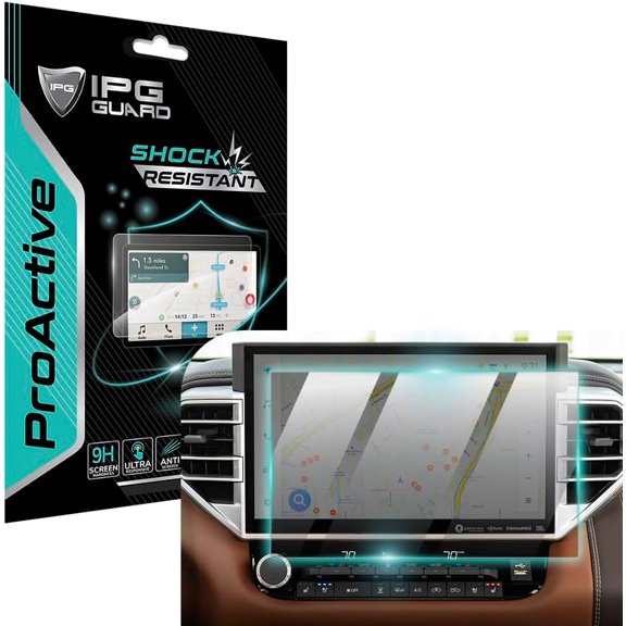 IPG ProActive for Toyota 2022-2025 Tundra 3rd Gen 14 Inch Navigation Display 9H Hardness Screen Protector Nano Ceramic Film Ultra Responsive High Clarity