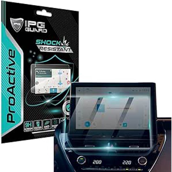 IPG ProActive for Toyota 2024 Corolla Cross Hybrid Passion X-Pack Flame X-Pack 10.5 Inch Navigation Display 9H Hardness Screen Protector Smooth Glass Touch Ultra Responsive