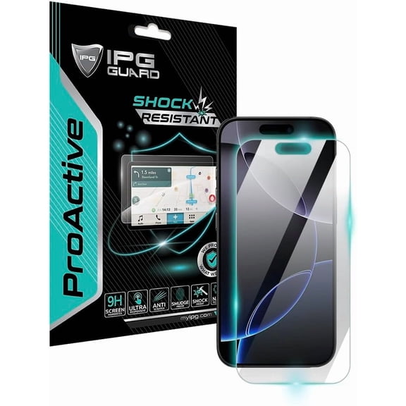 IPG ProActive for Apple iPhone 16 Pro Screen Protector 9H Hardness Nano Ceramic Film Ultra Responsive High Clarity for iPh16Pro