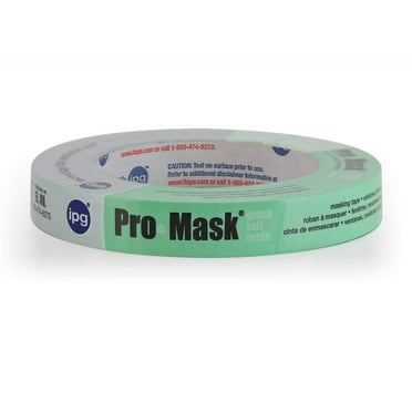 IPG ProMask Green, 8-Day Painter's Tape, 0.70" x 60 yd, Green, Single Roll
