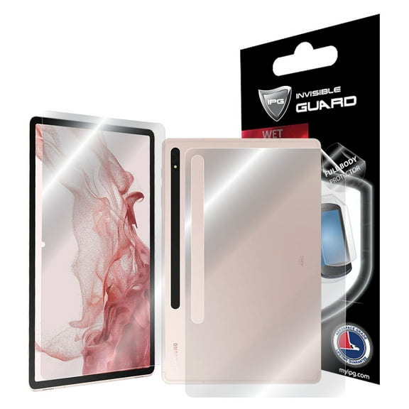 IPG For Samsung Galaxy Tab S8+ Android Tablet, 12.4 Inches Tablet Screen Protector Invisible Touch Screen Sensitive Smooth Screen Protector or Screen & Back Protector (Fullbody)