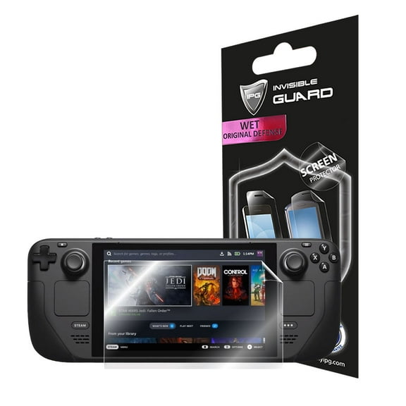 IPG For Steam Deck Handheld Gaming PC Device SCREEN Protector Invisible Touch Screen Sensitive Ultra HD Clear Film Anti Scratch Skin Guard - Smooth/Self-Healing/Bubble -Free Screen for Steam Deck