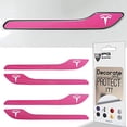 thumbnail image 1 of IPG for Tesla Model 3 Door Handle Decal Sticker Wrap Kit (Set of 4) with Tesla Logo (Gloss Pink), 1 of 6