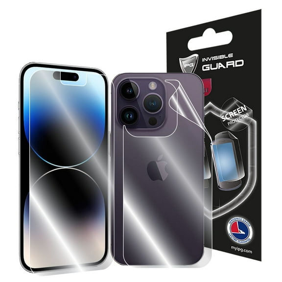 IPG For iPhone 14 PRO FULL BODY Protector Invisible Touch Screen Sensitive Ultra HD Clear Film Anti Scratch Skin Guard - Smooth/Self-Healing/Bubble -Free Screen & Back