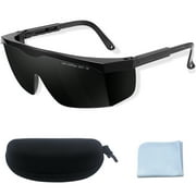 IPL 190nm-2000nm Laser Safety Glasses Goggles For Laser Cosmetology Operator Eye Protection And Laser Hair Removal Treatment Black Color
