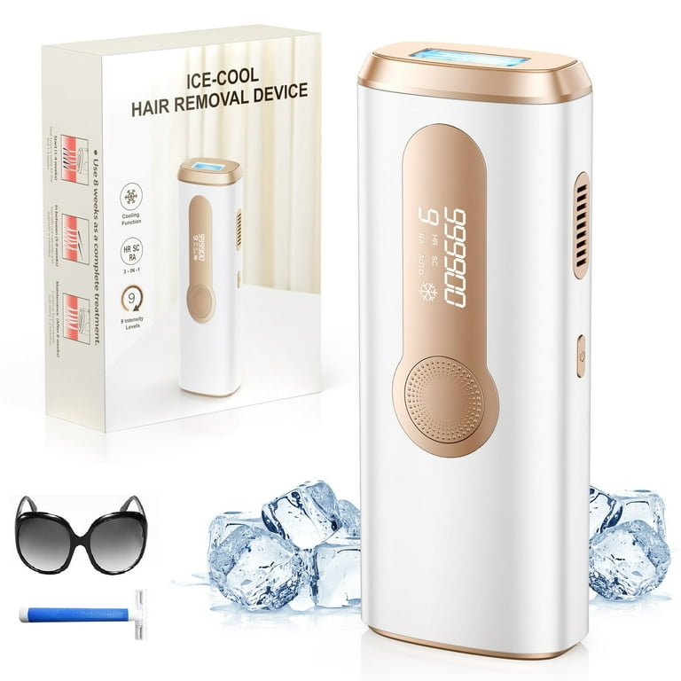 脱毛・除毛 ICE COOL HAIR REMOVAL INSTRUMENT Amazon.com: Laser Hair Removal Device with Ice Air Cooling