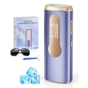 IPL Laser Hair Removal, JOOYEE Ice-Cooling IPL Hair Removal Device for Men and Women, Safe Long-Lasting at Home for Face Back Leg Arm Bikini Line