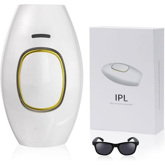 CNV Adjustable Laser Hair Removal Device for Full Body & Face, White