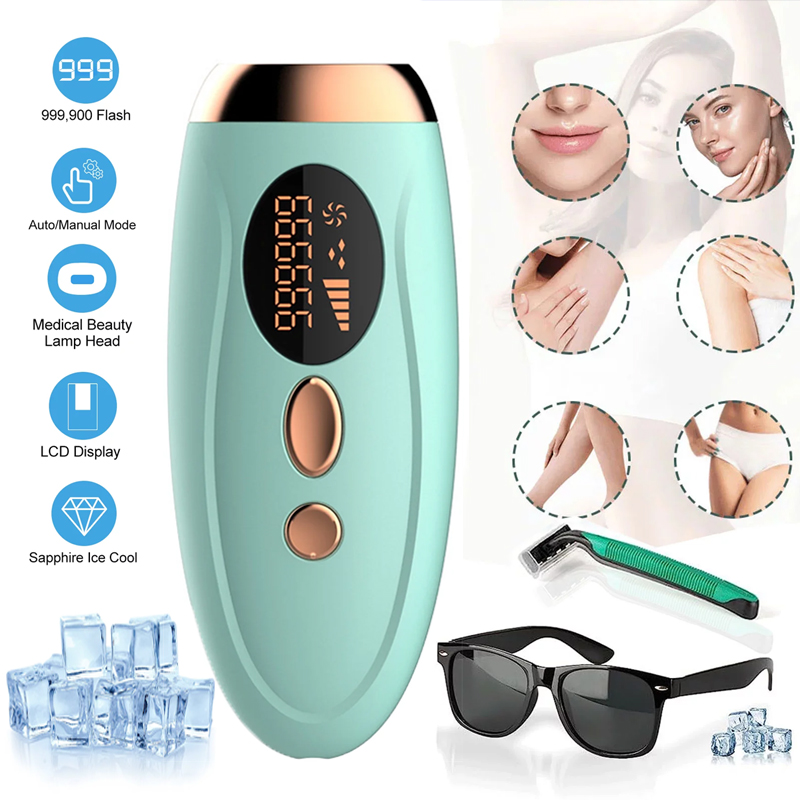 IPL Laser Hair Removal, Permanent Painless Upgraded 999,900 Flashes