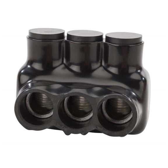IPLD3-0-3B 3 Port AWG Bagged Insulated Multi-Tap Connector, Black