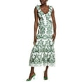 thumbnail image 1 of IPPONELLI womens  Broderie Midi Dress, m, Green, 1 of 3
