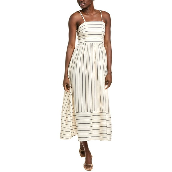 IPPONELLI womens Cutout Maxi Dress, l, Beige