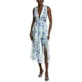 thumbnail image 1 of IPPONELLI womens  Cutout Waist Midi Dress, s, Blue, 1 of 3