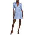 thumbnail image 1 of IPPONELLI womens  Gingham Mini Dress, m, Blue, 1 of 3