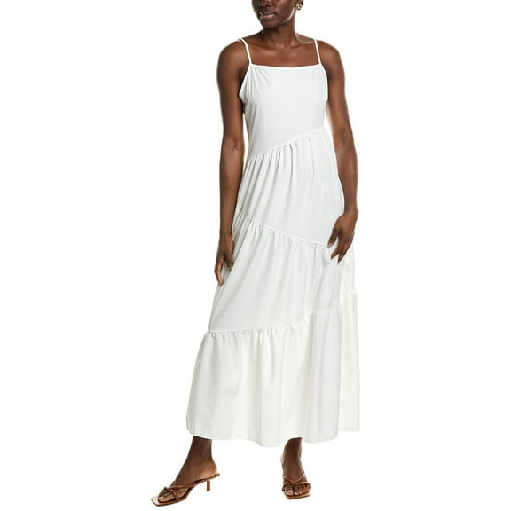 IPPONELLI womens  Tiered Midi Dress, m, White