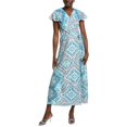 thumbnail image 1 of IPPONELLI womens  Wrap Dress, l, Blue, 1 of 3